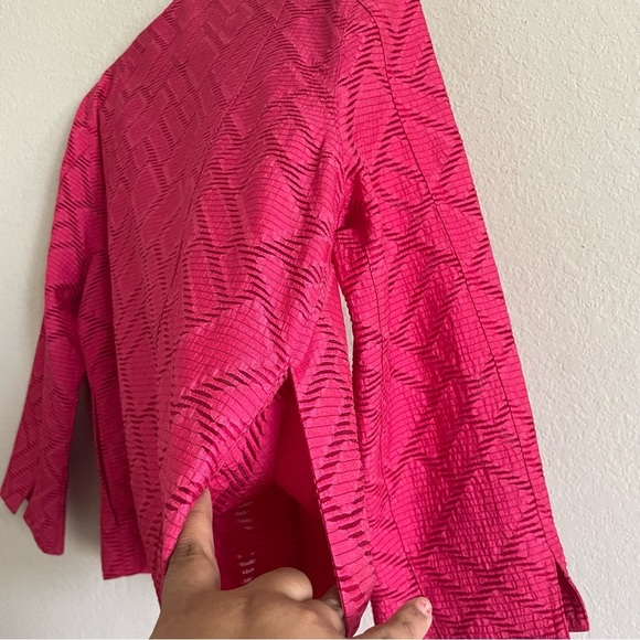 Alfred Dunner Pink Women's lightweight Jacket size 14 semi sheer elegant summer - Picture 10 of 10